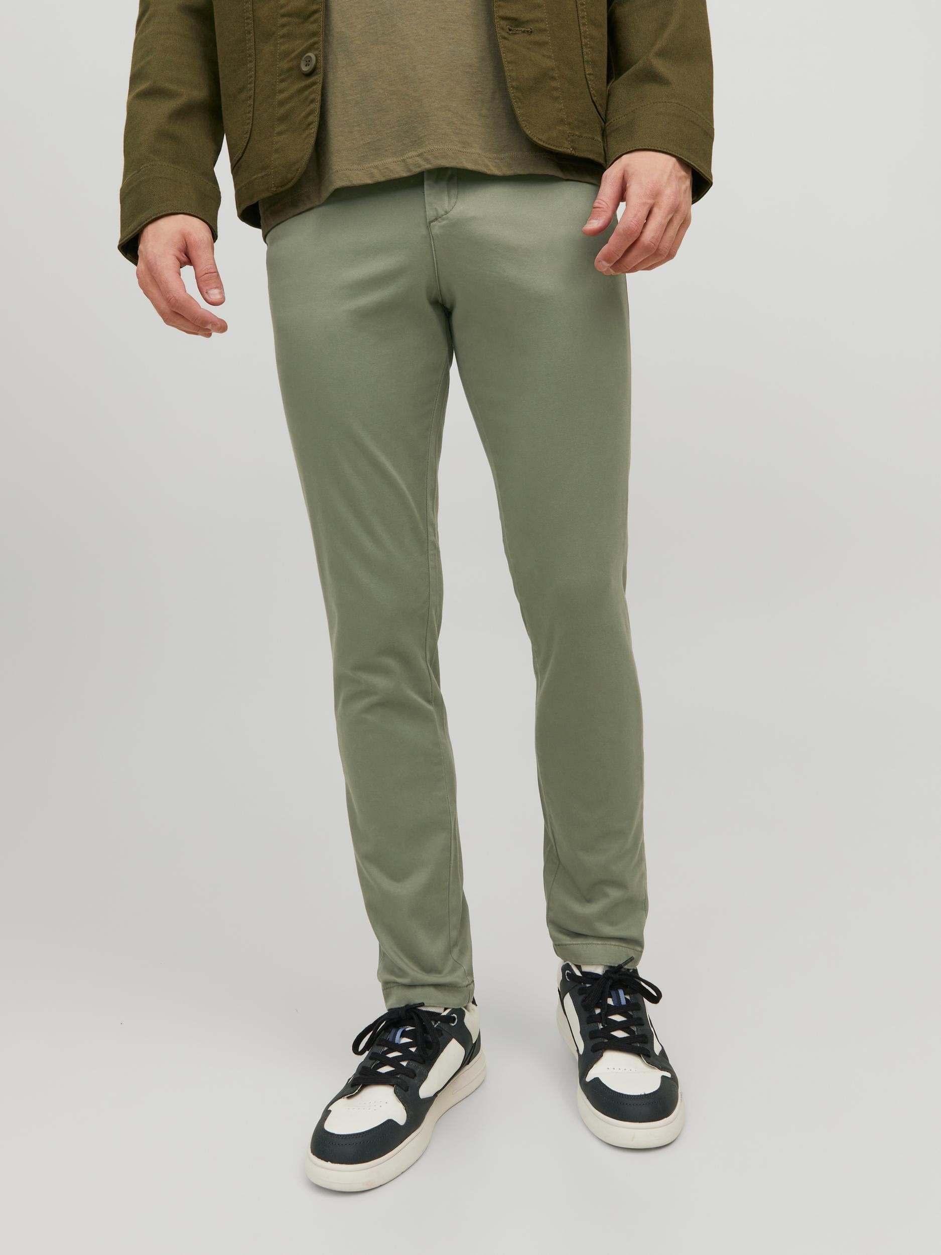 Pantalón Chino ajustado verde - JPSTMARCO JJBOWIE SA NOOS Pants